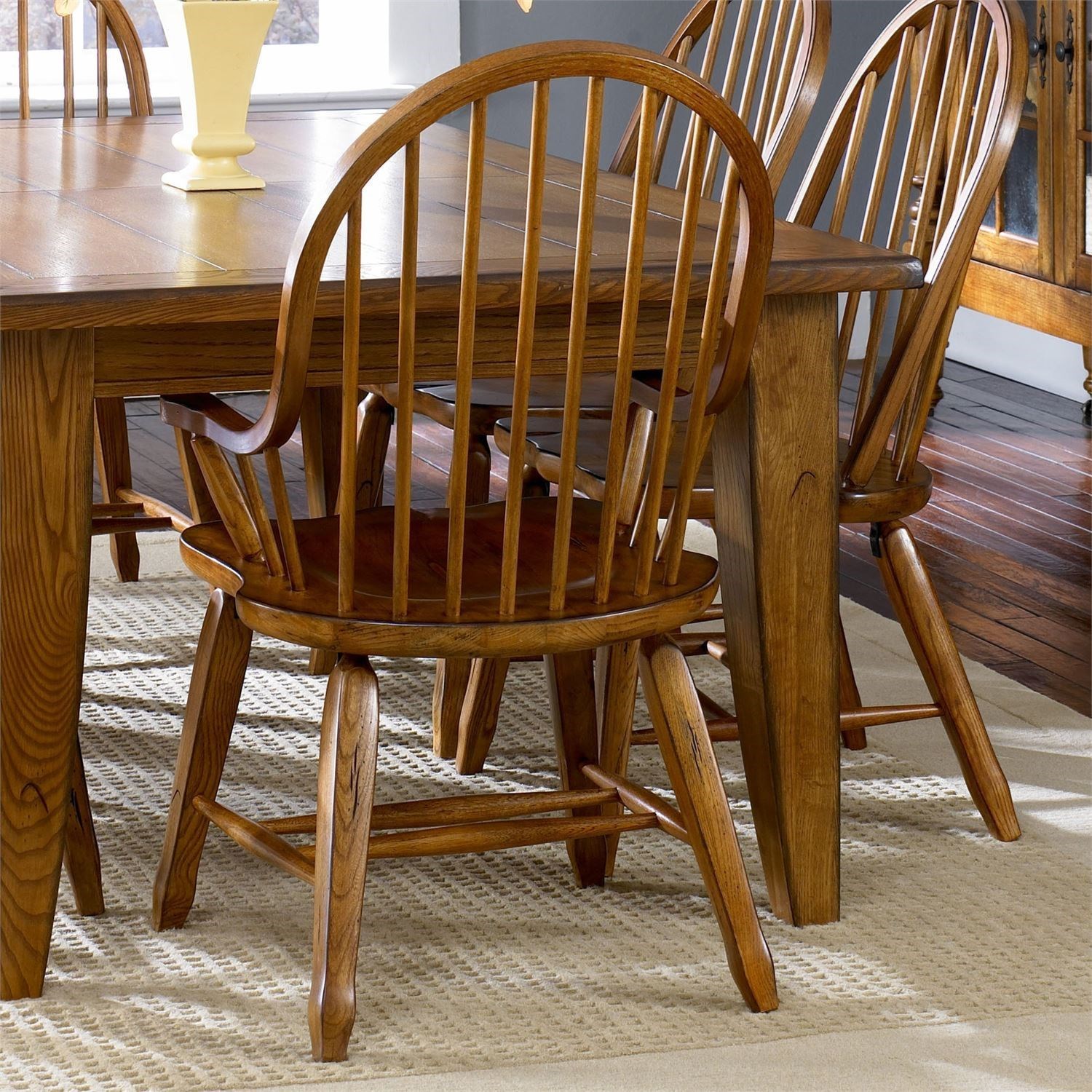 Liberty Furniture Treasures Casual Bow Back Arm Chair SuperStore Chair Dining Arm Chairs
